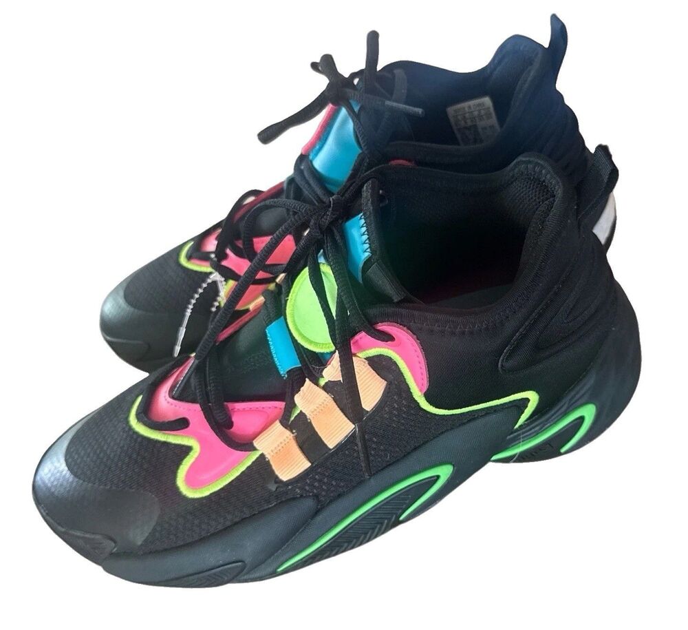 Adidas BYW Select Men’s 8.5 IE9306 Basketball Shoes Black Orange Pink
